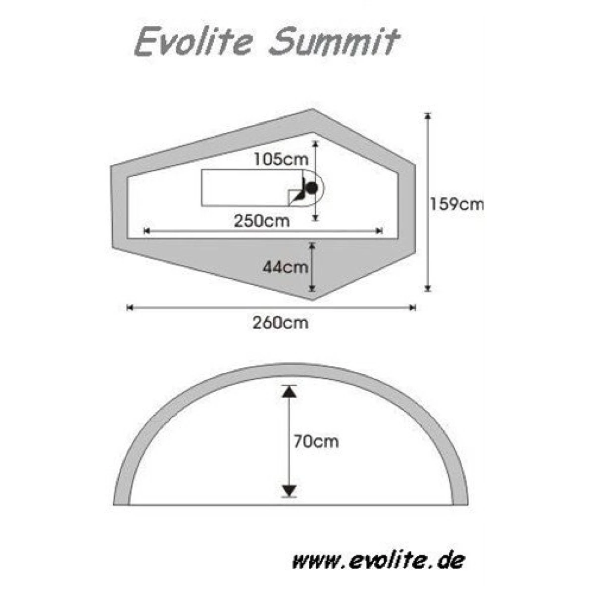 EVOLITE Summit Pro Alüminyum Pole Tek Kişilik Çadır KIRMIZI