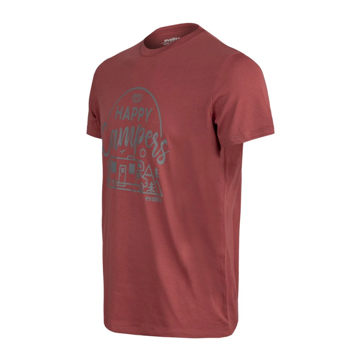 Evolite Happy Campers T-shirt-Kiremit - XL