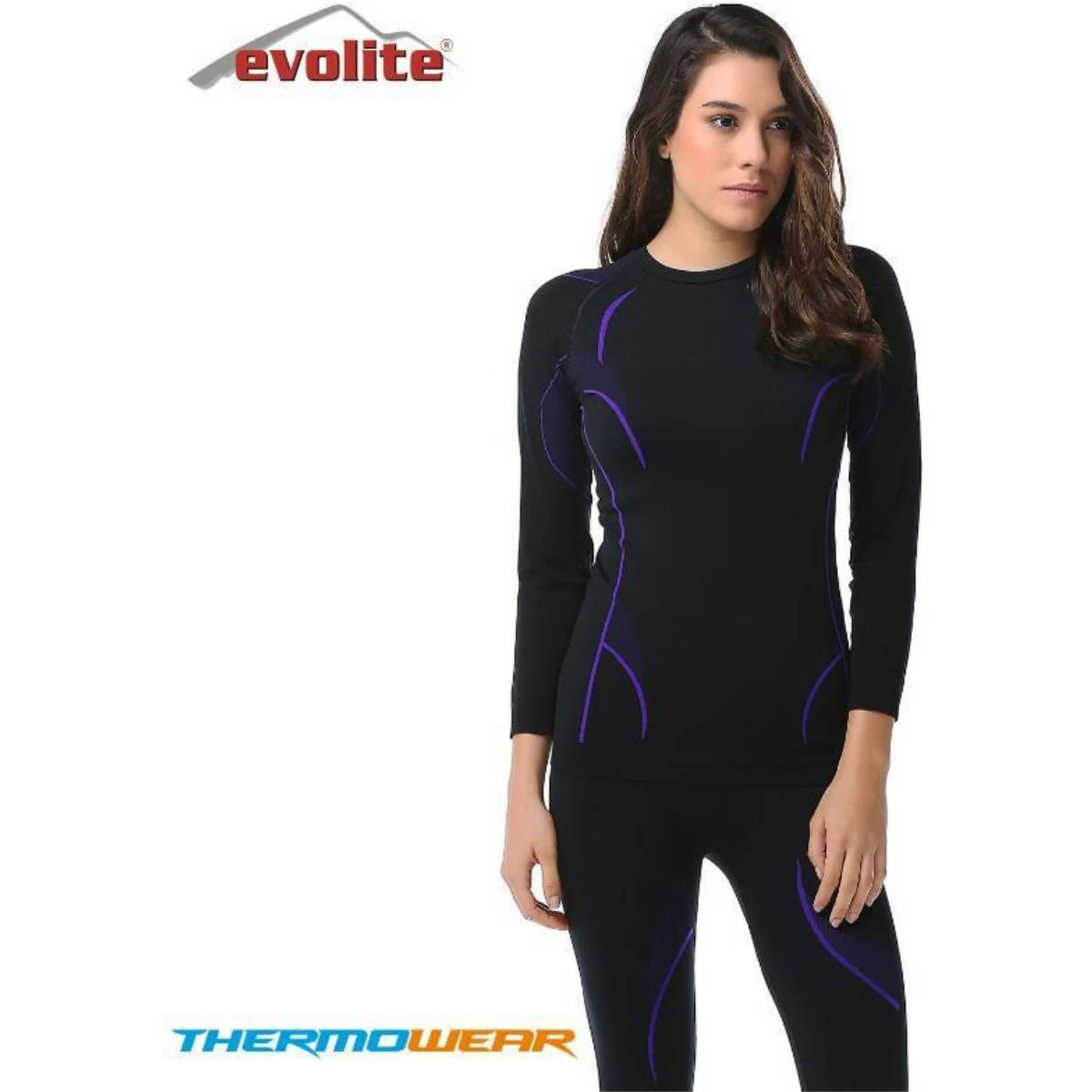 Evolite Thermowear Bayan Mor Termal Üst İçlik - L-XL