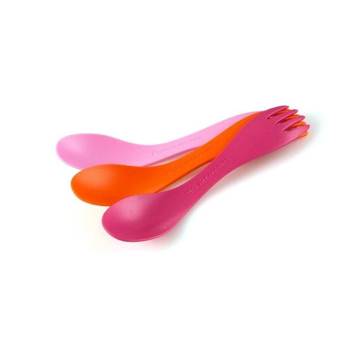 LIGHT MY FIRE Spork Little 3lü Küçük Kaşık-Çatal - Fuşya-Turuncu-Pembe