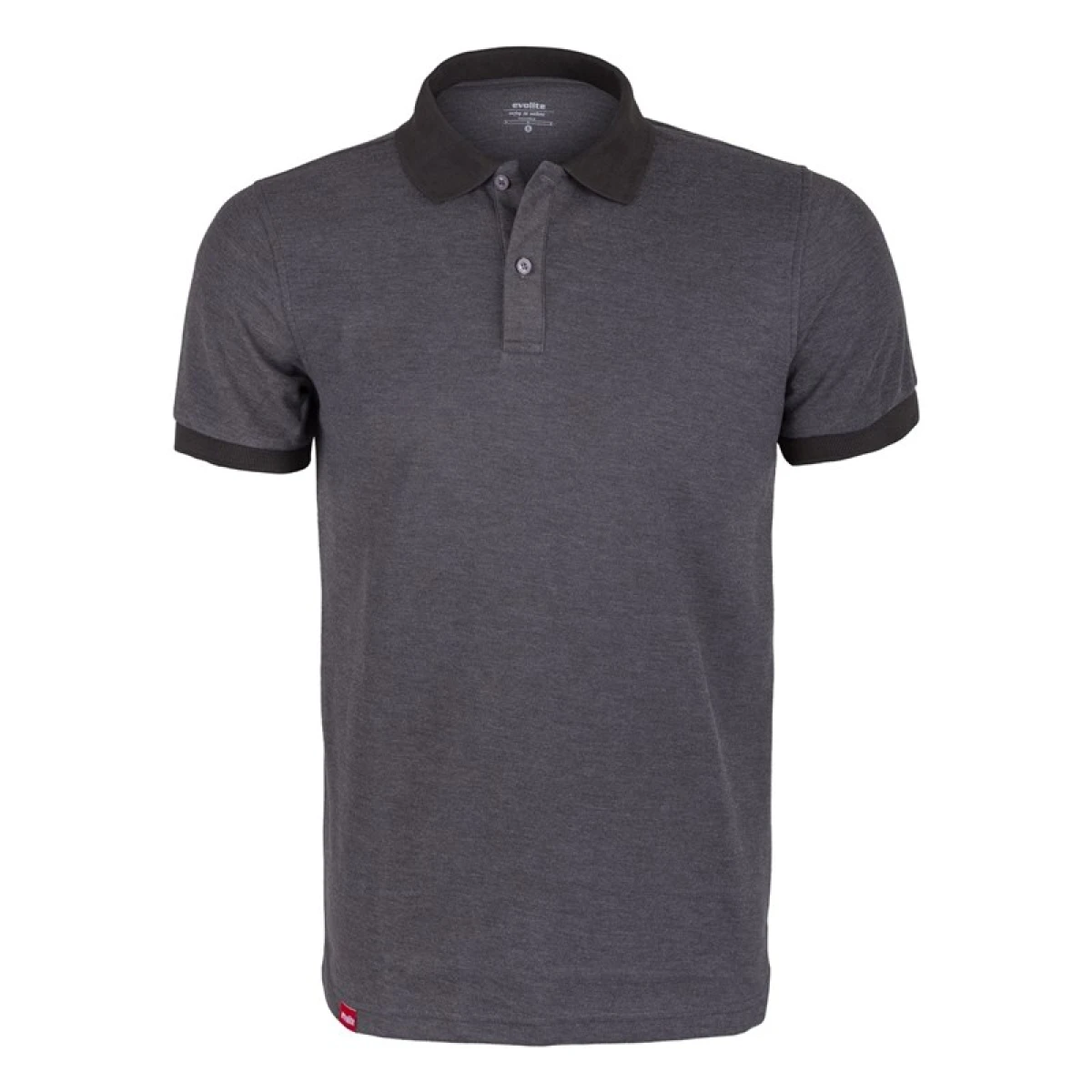 Evolite DeepRaw Bay Polo T-Shirt - Antrasit - S
