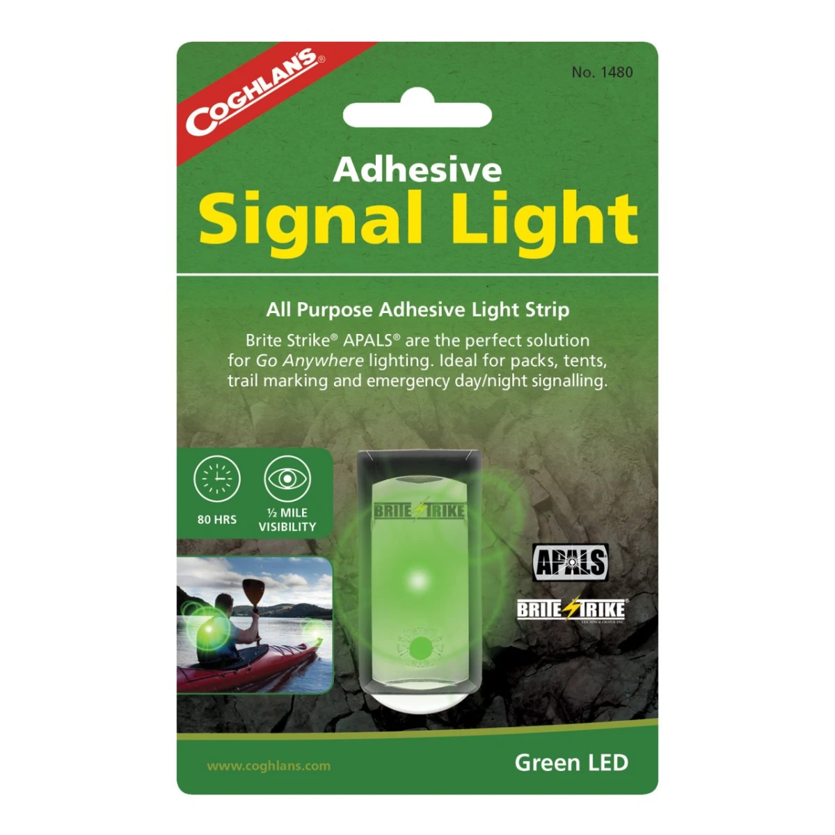 COGHLAN'S Yapışkanlı Yeşil Sinyal Lambası (Green)