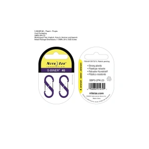 NITE IZE S-Biner Plastik Size 0 Purple