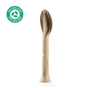 EVOLITE 3in1 Combo Spoon Fork Knife 29 Gr Kaşik Çatal Biçak Seti - BROWN