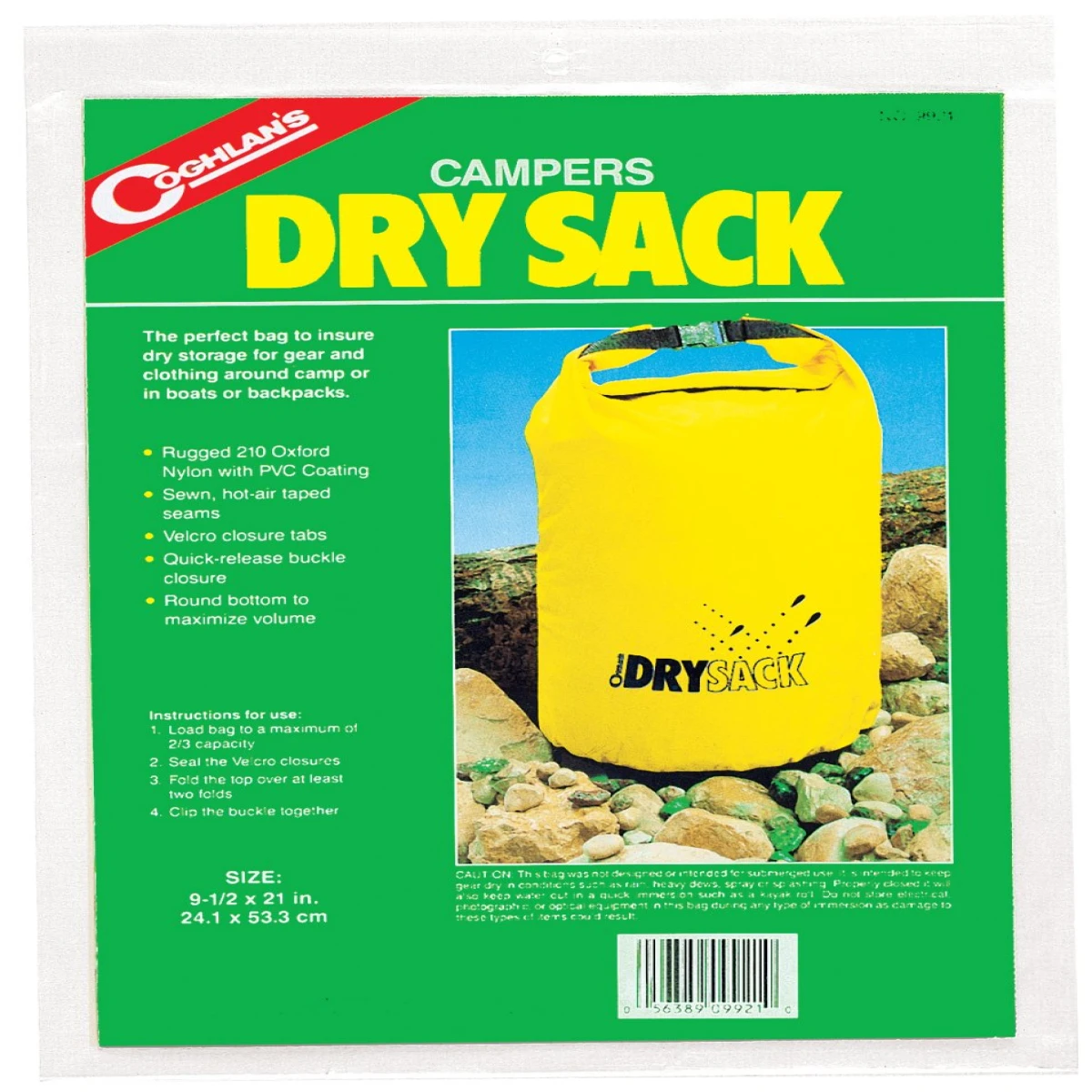 COGHLAN'S Su Geçirmez Eşya Çantası ( Dry Sack9 1/2in.x21in.)