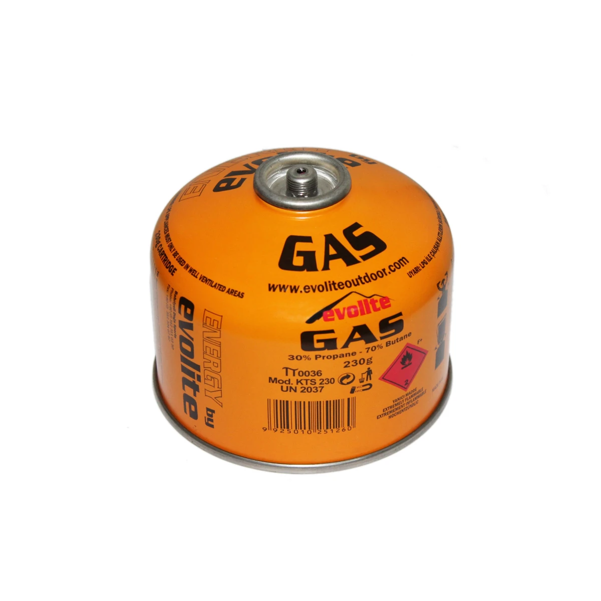 EVOLITE Butan 230 Gr Propane Kartuş