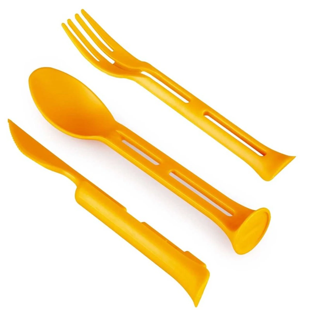 EVOLITE 3in1 Combo Spoon Fork Knife 29 Gr Kaşik Çatal Biçak Seti - ORANGE
