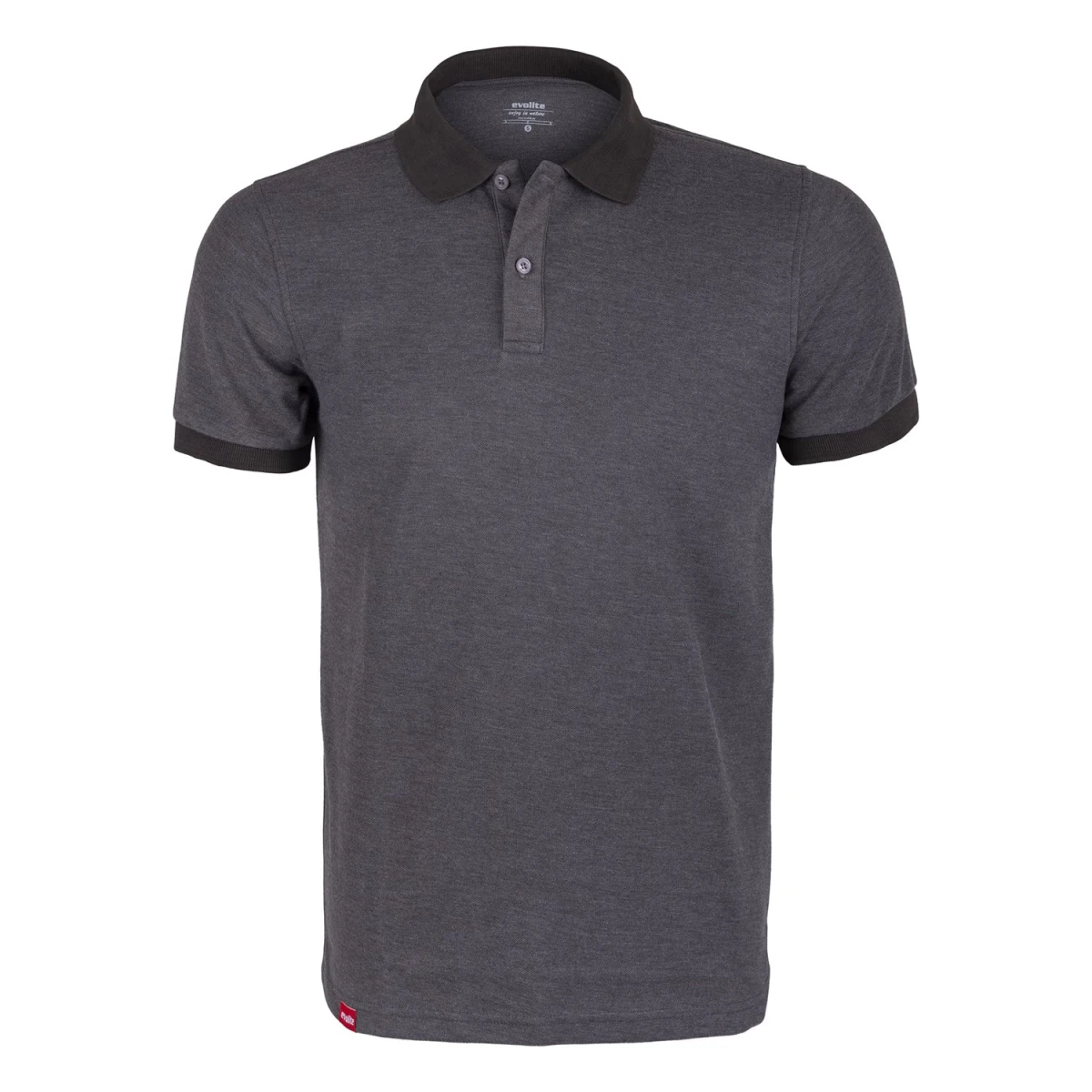Evolite DeepRaw Bay Polo T-Shirt - Antrasit - S