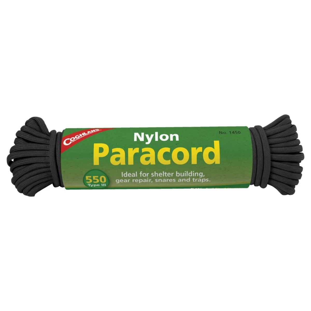 COGHLANS 15.25 Metre Paracord İp Siyah