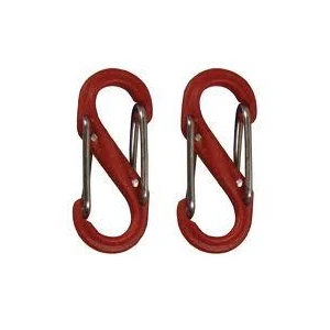 NITE IZE S-Biner Plastik Size 0 2 Pack Red Karabina