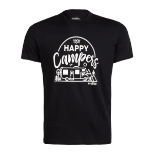 Evolite Happy Campers T-shirt-Siyah