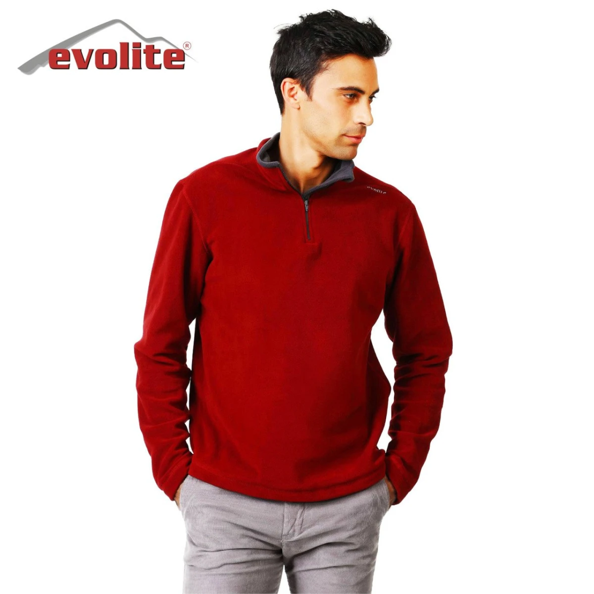 Evolite Fuga Bay Mikro Polar Sweater - Bordo - M