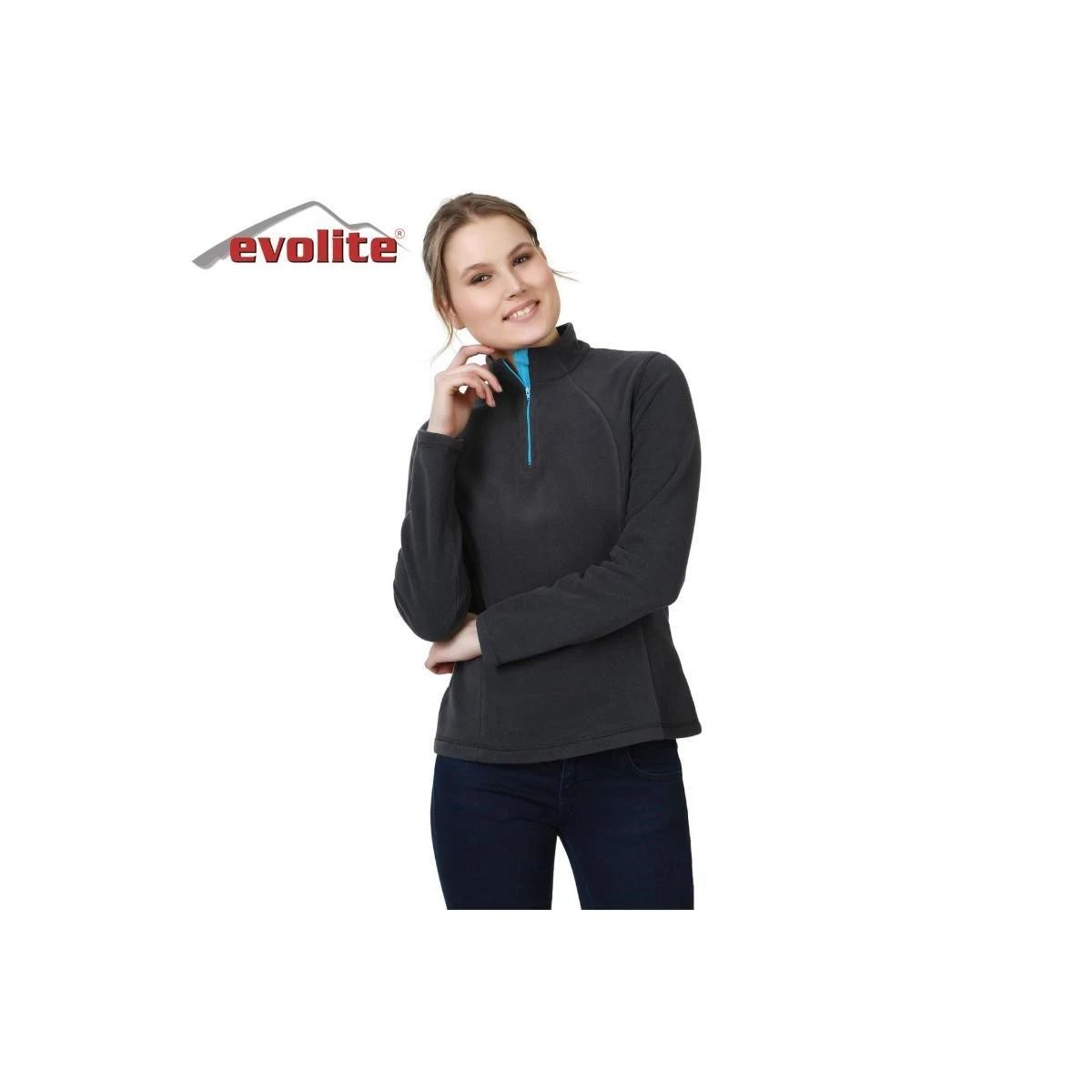 Evolite Fuga Bayan Mikro Polar Sweater - Gri - XS