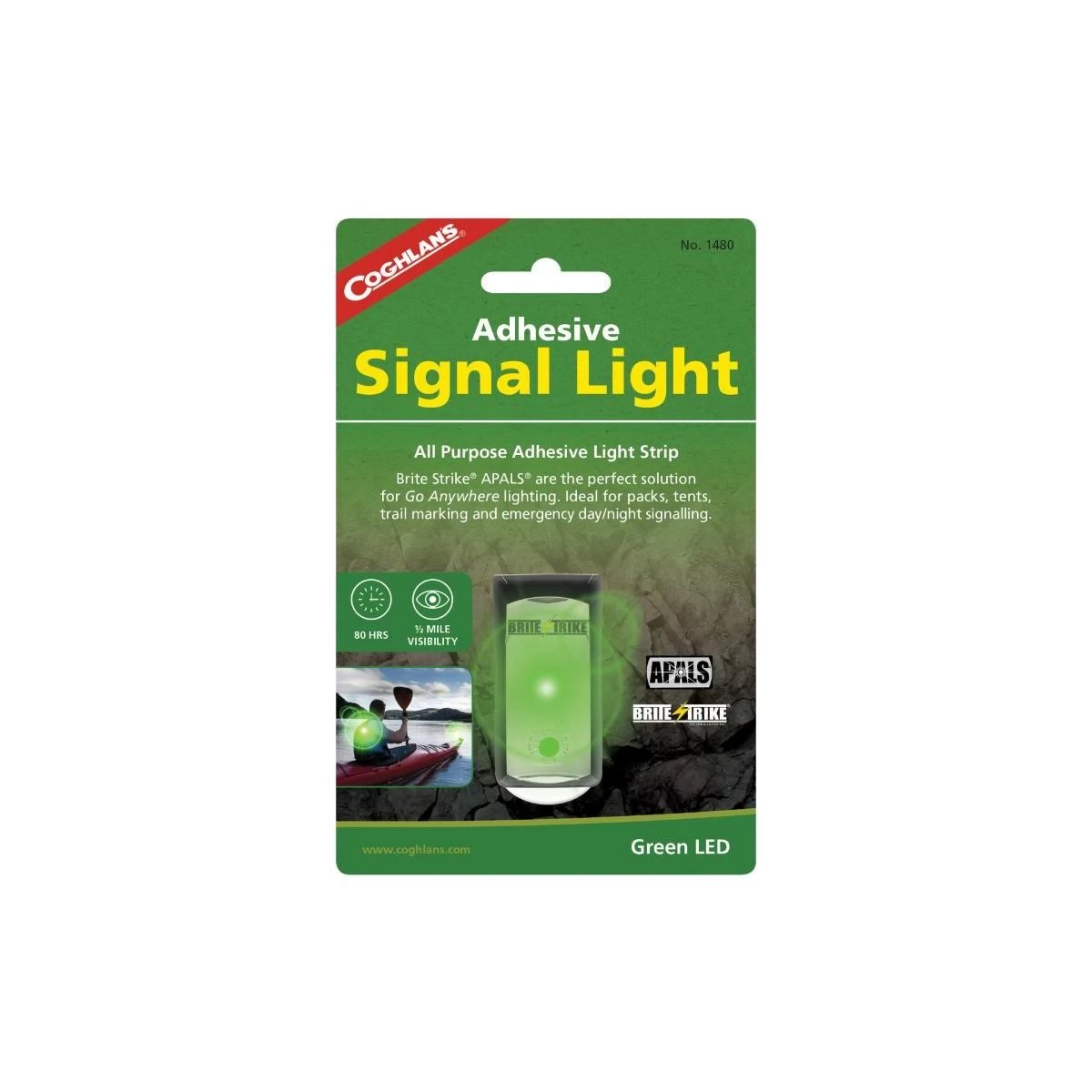 COGHLAN'S Yapışkanlı Yeşil Sinyal Lambası (Green)