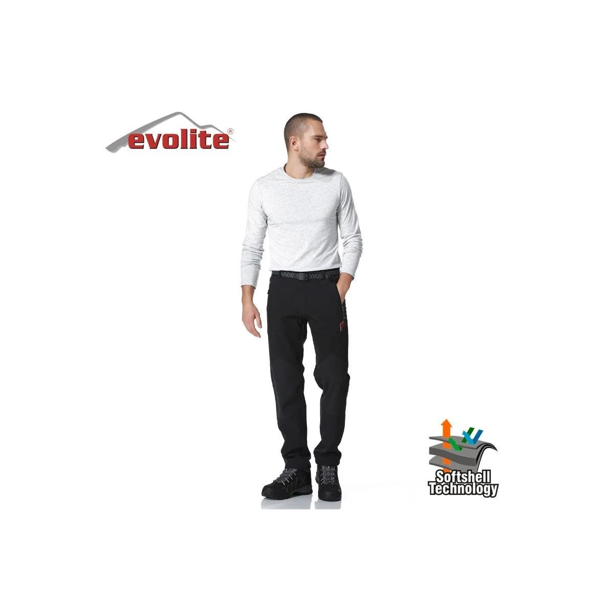 Evolite Bay Blackhole Softshell Pantolon
