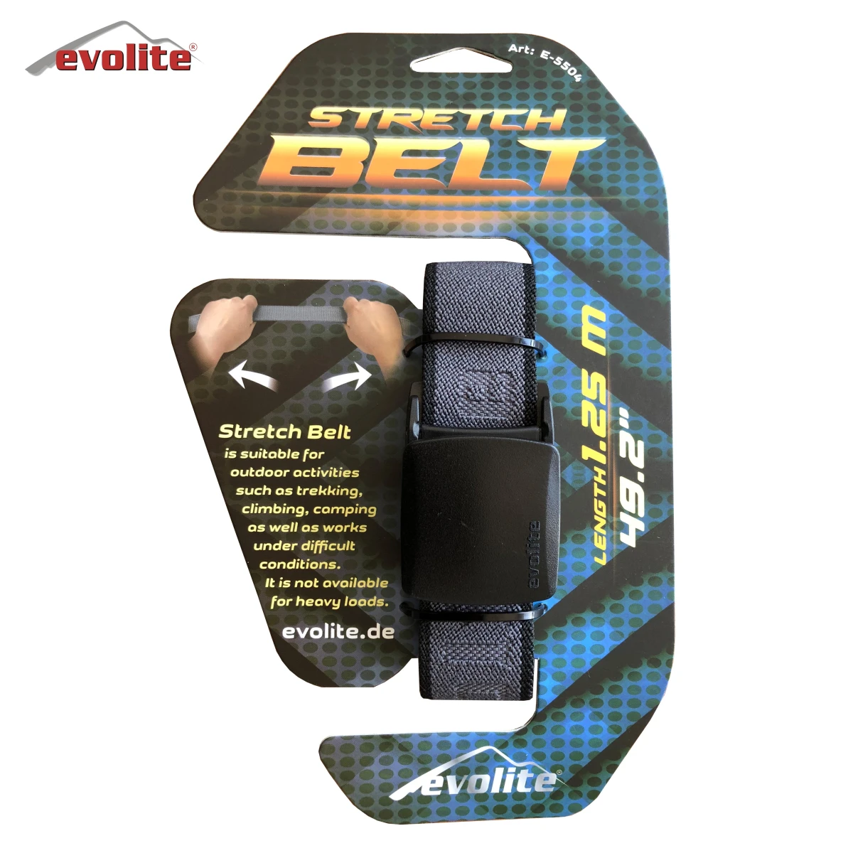 Evolite Stretch Outdoor Kemer - Gri - 135