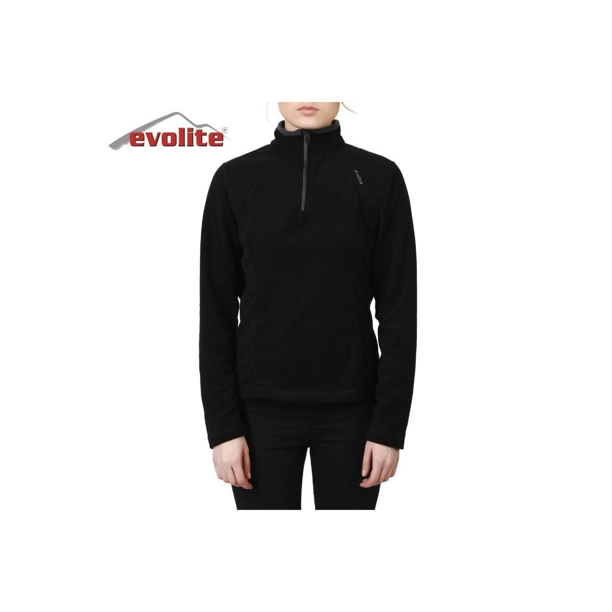 Evolite Fuga Bayan Mikro Polar Sweater - Siyah - L