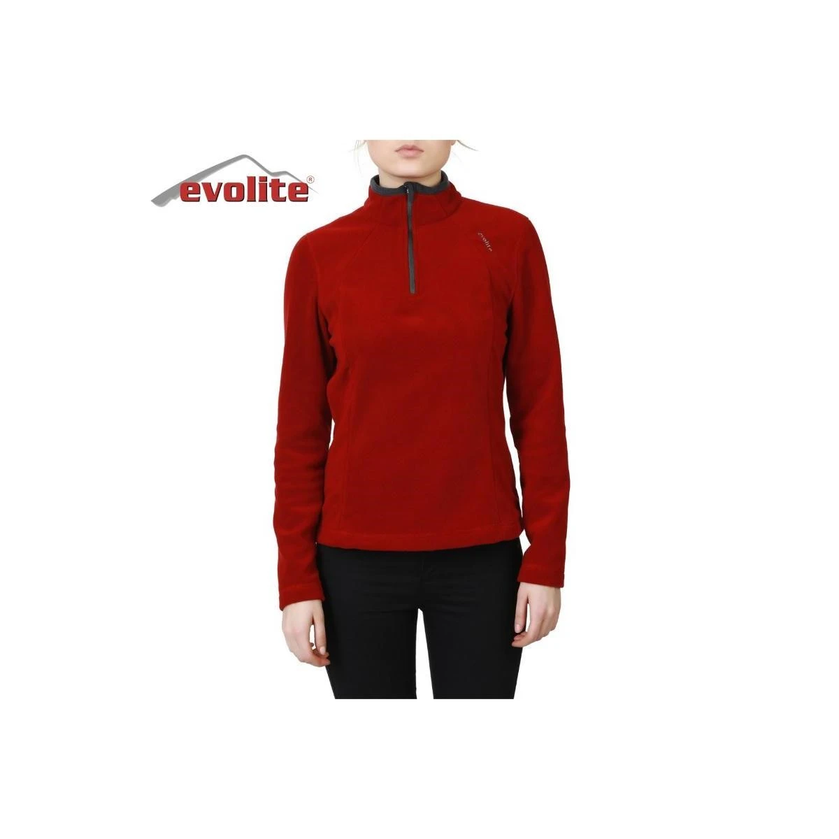 Evolite Fuga Bayan Mikro Polar Sweater - Bordo - XS