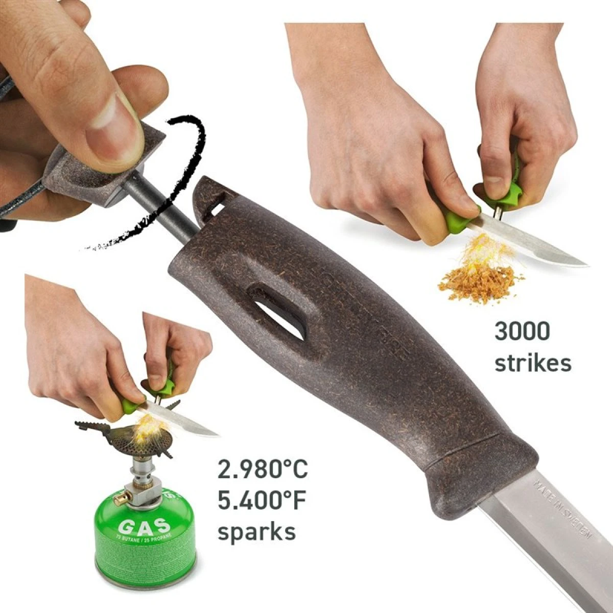 LIGHT MY FIRE Morakniv Bushcraft LMF Ateş Başlatıcılı Bıçak