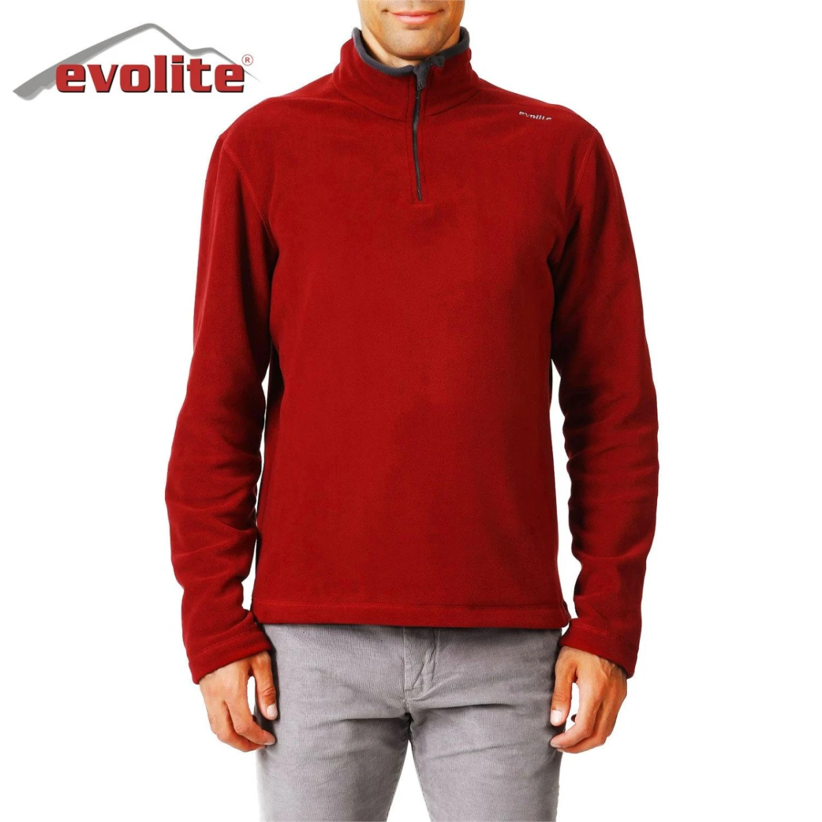 Evolite Fuga Bay Mikro Polar Sweater - Bordo - M