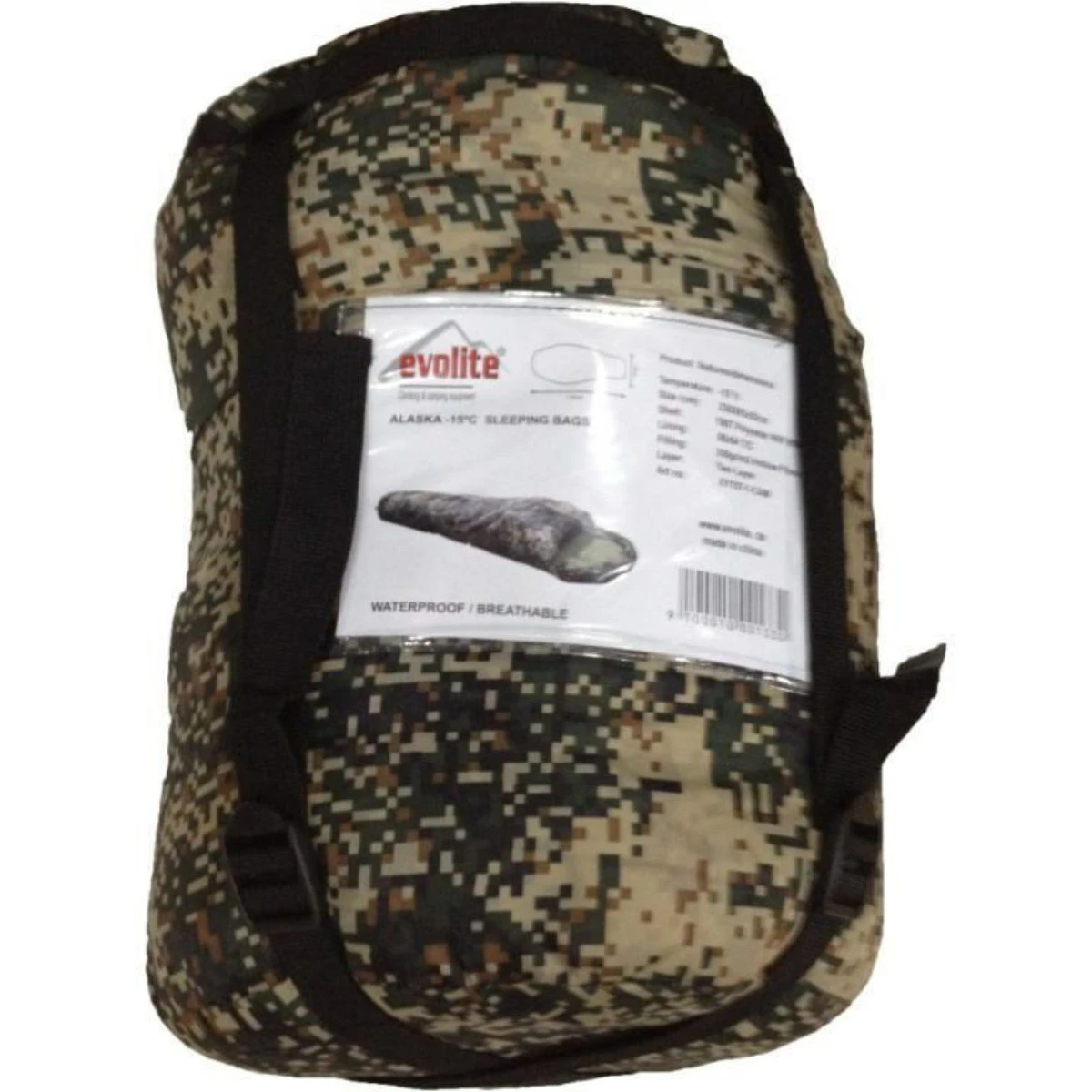 EVOLITE Alaska -15ºC Askeri Kamuflaj Uyku Tulumu