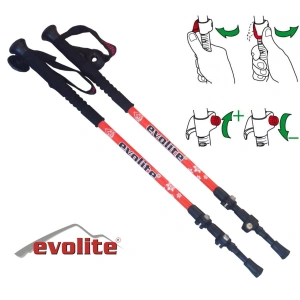 Evolite Speed-Lock Dıştan Kilitli Trekking Batonu - Turuncu