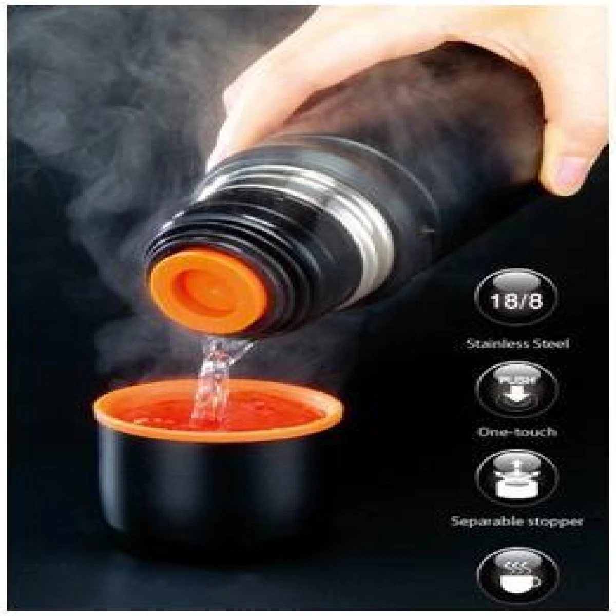 Kovea Termos Black Stone 750 ml. Siyah