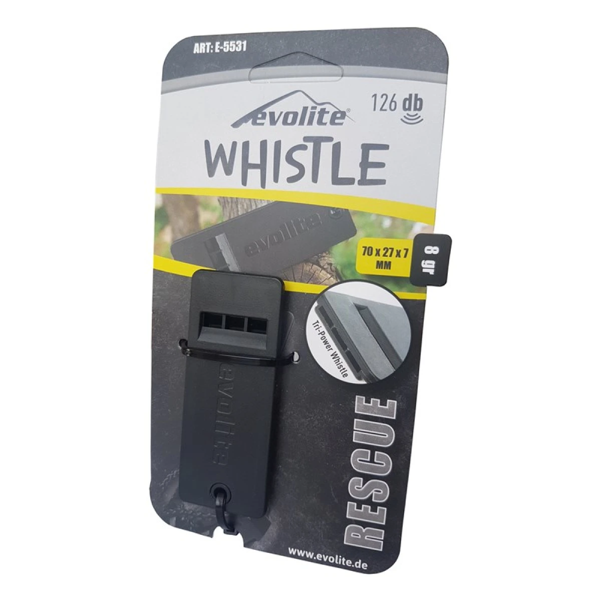 Evolite Rescue 126 Db Deprem Düdüğü - Siyah