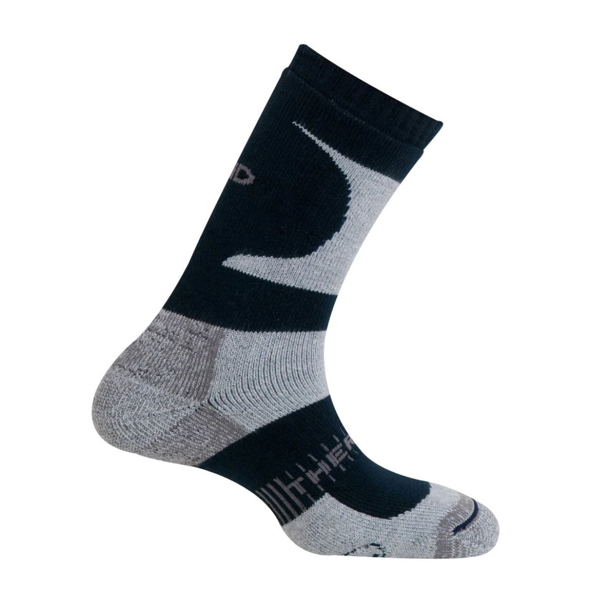 Mund K2 –28°C Kışlık Termal Çorap - Gri-Lacivert - M (38-41)
