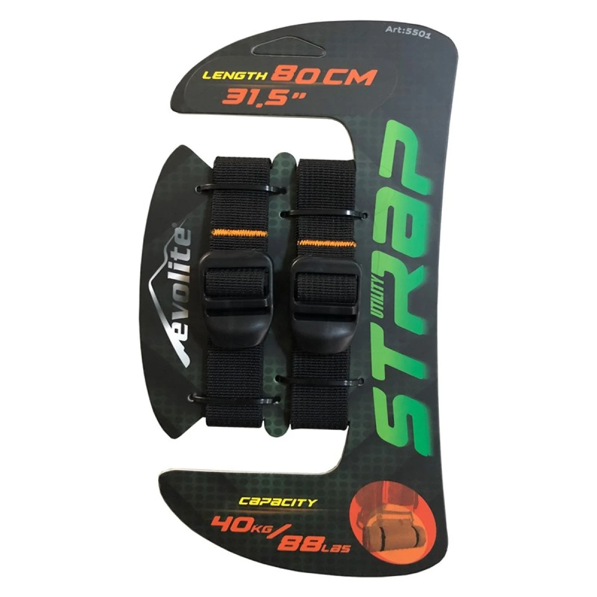 Evolite Straps Sıkıştırma Perlonu 0.80 cm - Siyah