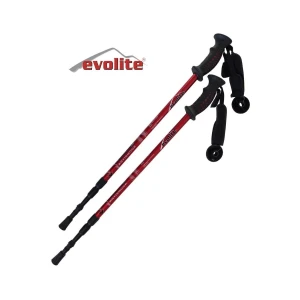 Evolite Trekking Batonu (Antishock) - Kırmızı