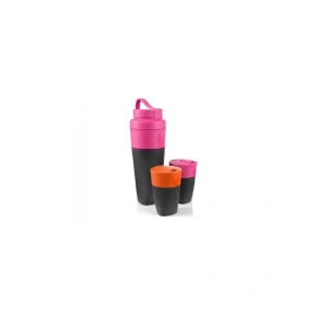 LIGHT MY FIRE Pack-up Drink İçecek Seti - Fuşya-Turuncu