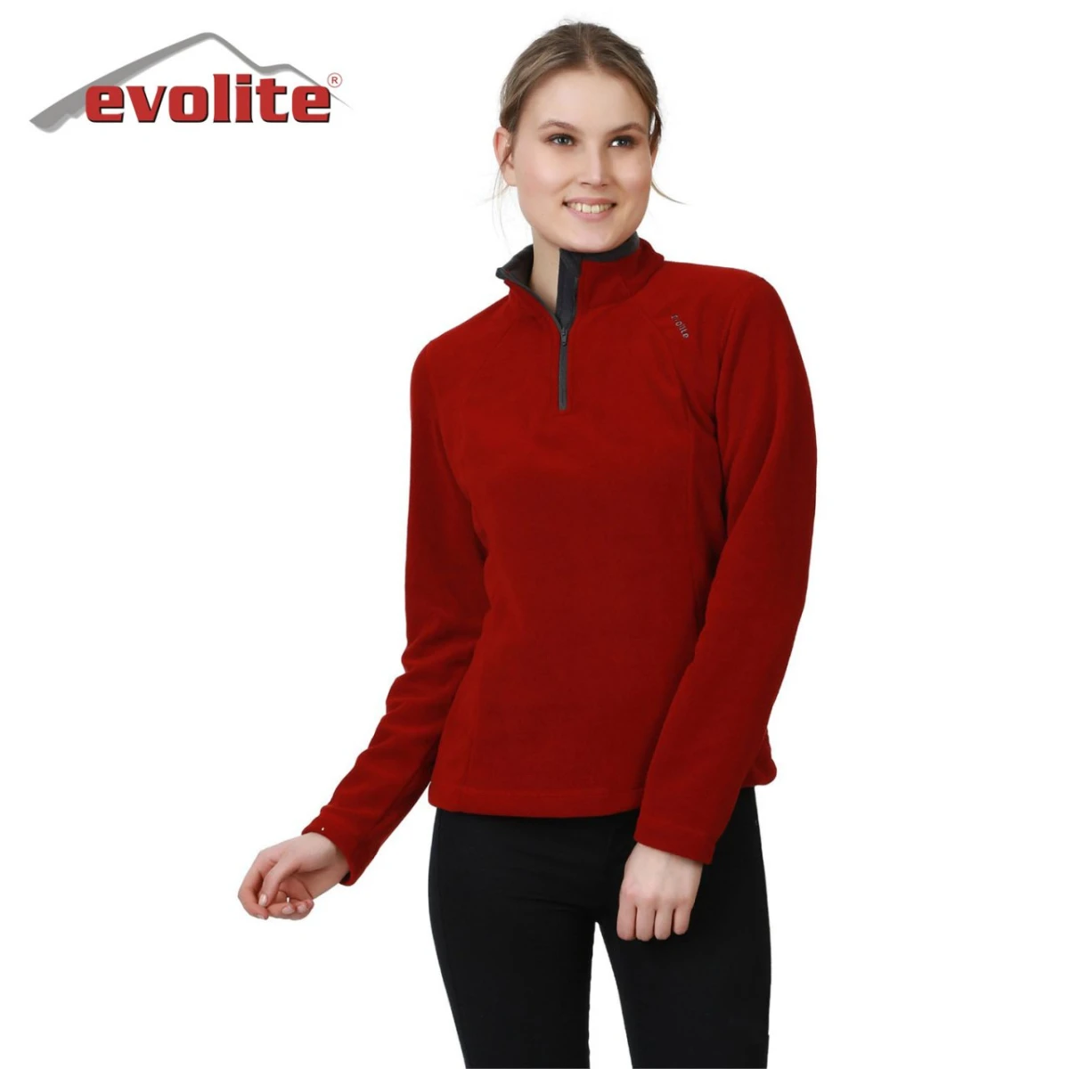 Evolite Fuga Bayan Mikro Polar Sweater - Bordo - XS