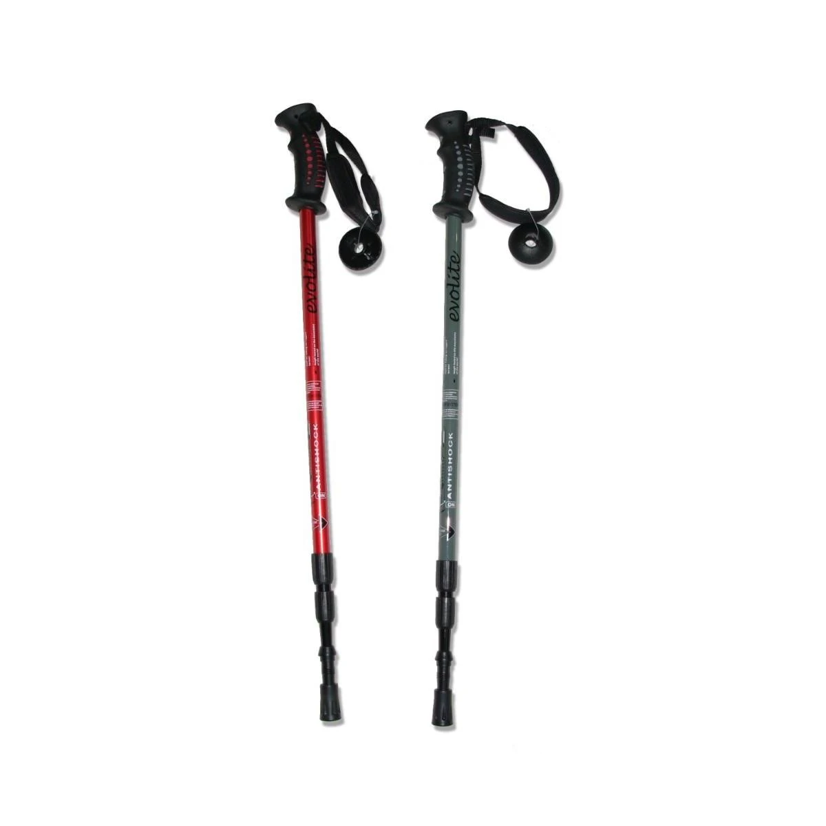 Evolite Trekking Batonu (Antishock) - Kırmızı