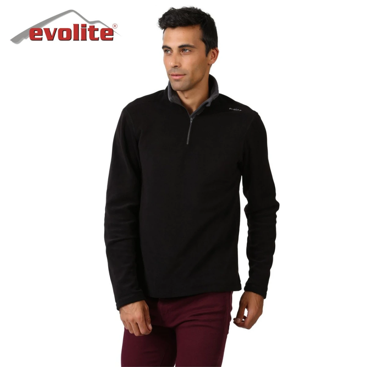 Evolite Fuga Bay Mikro Polar Sweater - Siyah - M