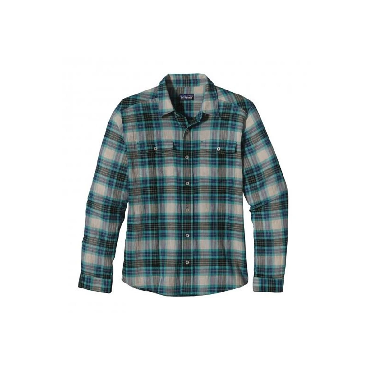 Patagonia Men's Long-Sleeved A/C® Steersman Shirt - Yeşil.Mavi - M