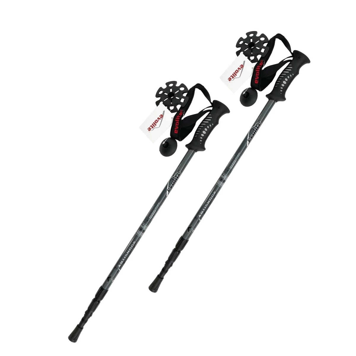 Evolite Trekking Batonu (Antishock) - Gri