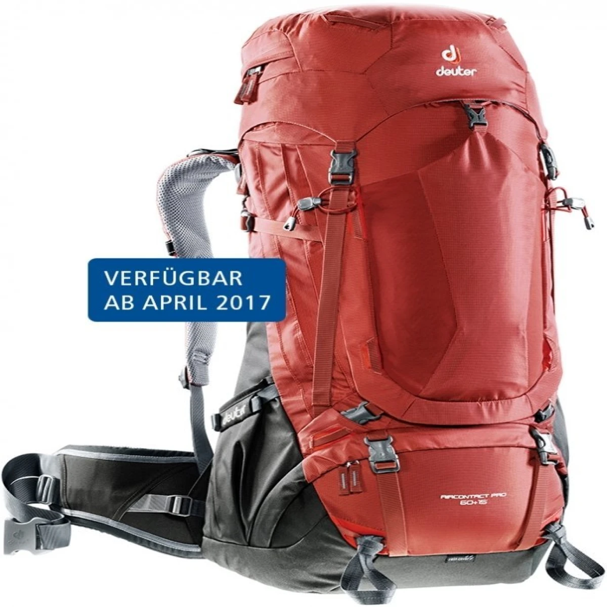 DEUTER AIRCONTACT PRO 60+15 SIRT CANTASI - LAV - ANTRASİT (528)