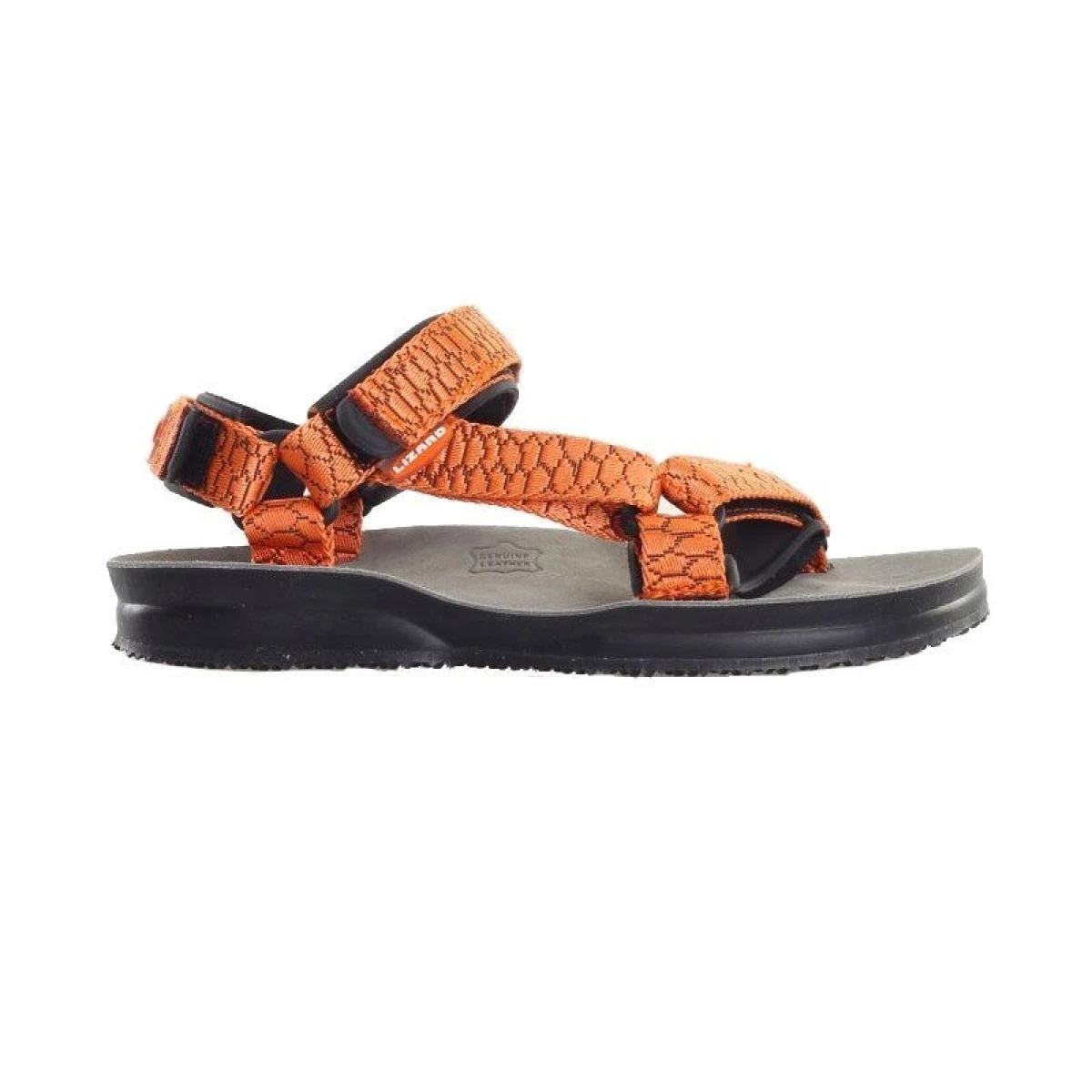 LIZARD HIKE SKIN ORANGE SANDALET - 41