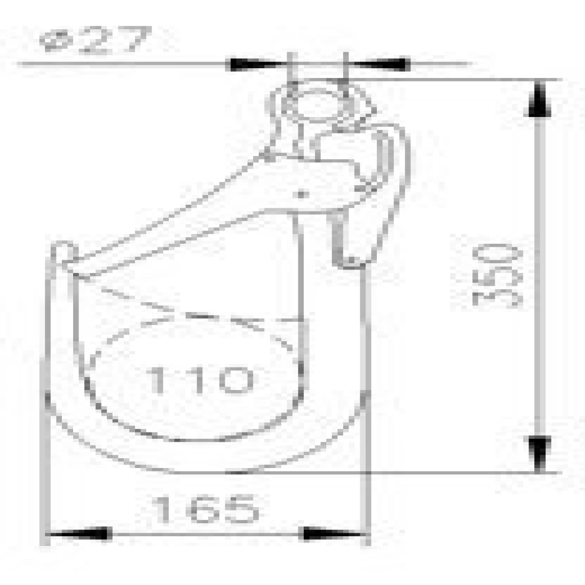 CLIMBING TECHNOLOGY Alu Giant 110 mm Emniyet Kancası