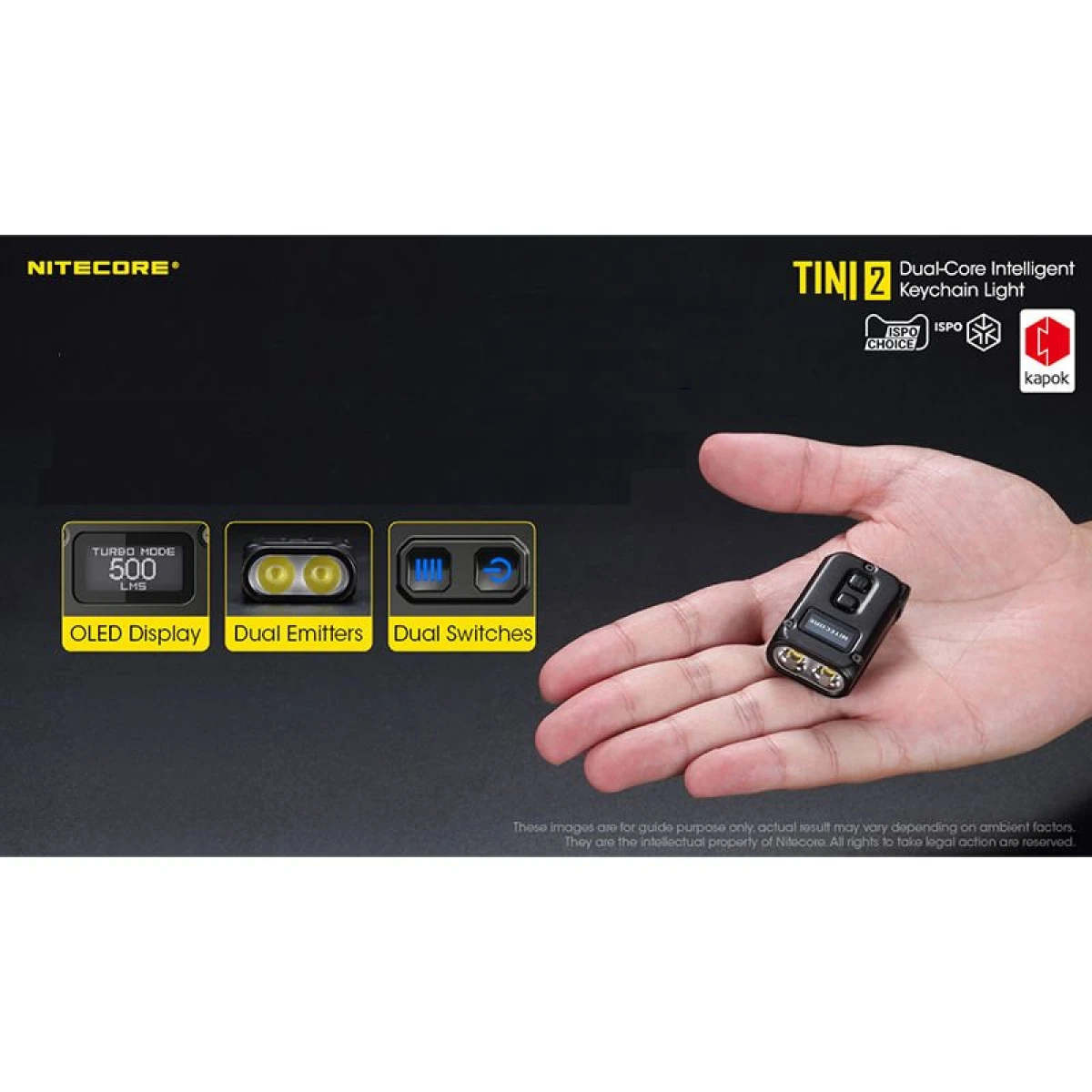 NITECORE TINI2 500 LUMEN SARJLI EL FENERI