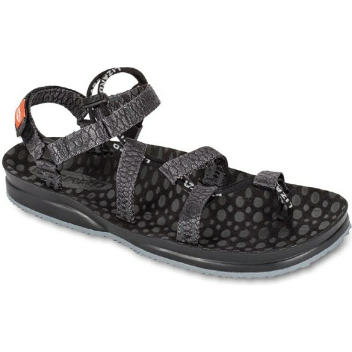 LIZARD HEX H2O SKIN KOYU GRI SANDALET - 35