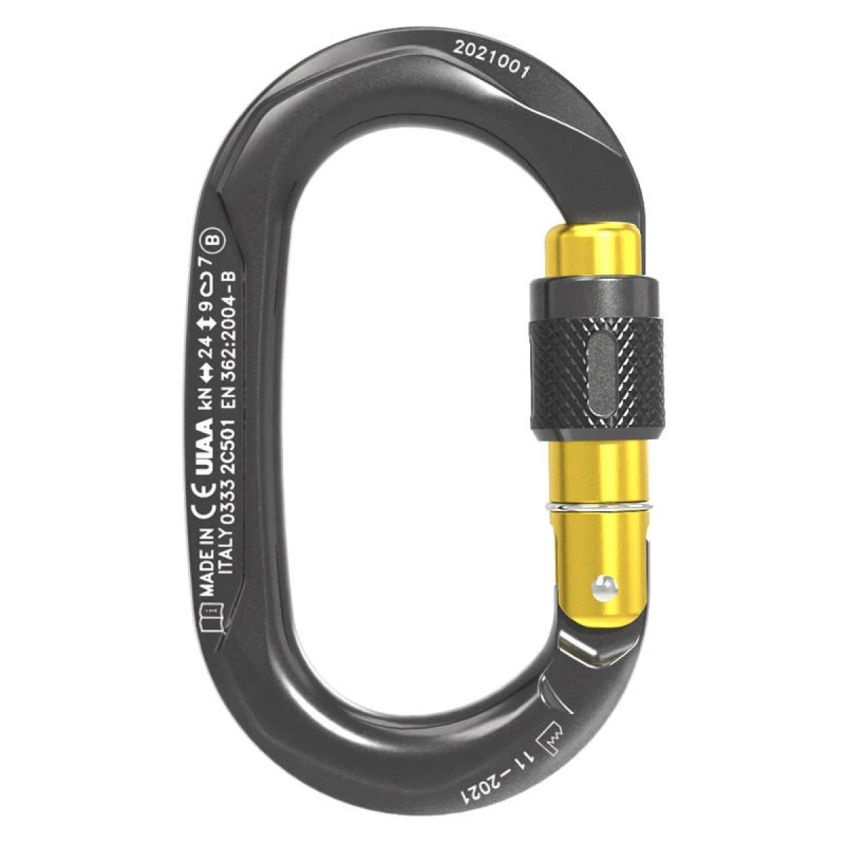 CLIMBING CELIK OVAL GRI/SARI KARABINA