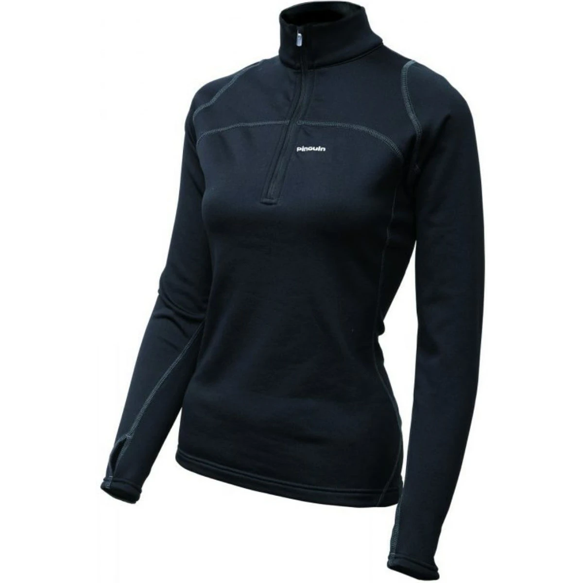 PINGUIN POWER LADY HALF ZIP SIYAH - S