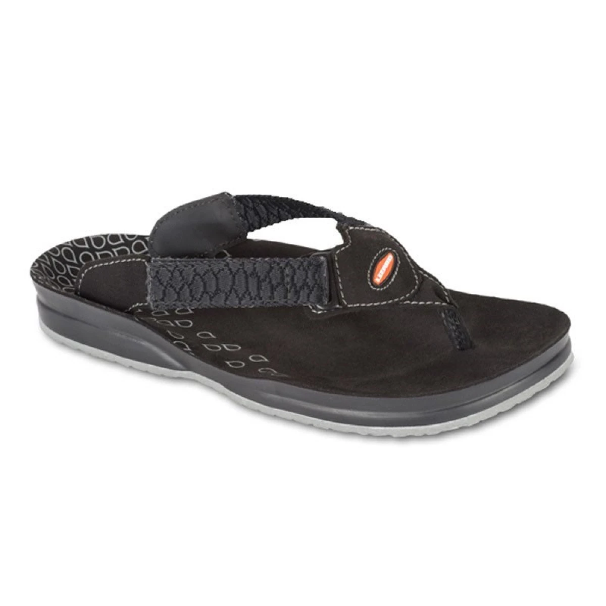LIZARD FLING SKIN DARK GREY SANDALET - 40