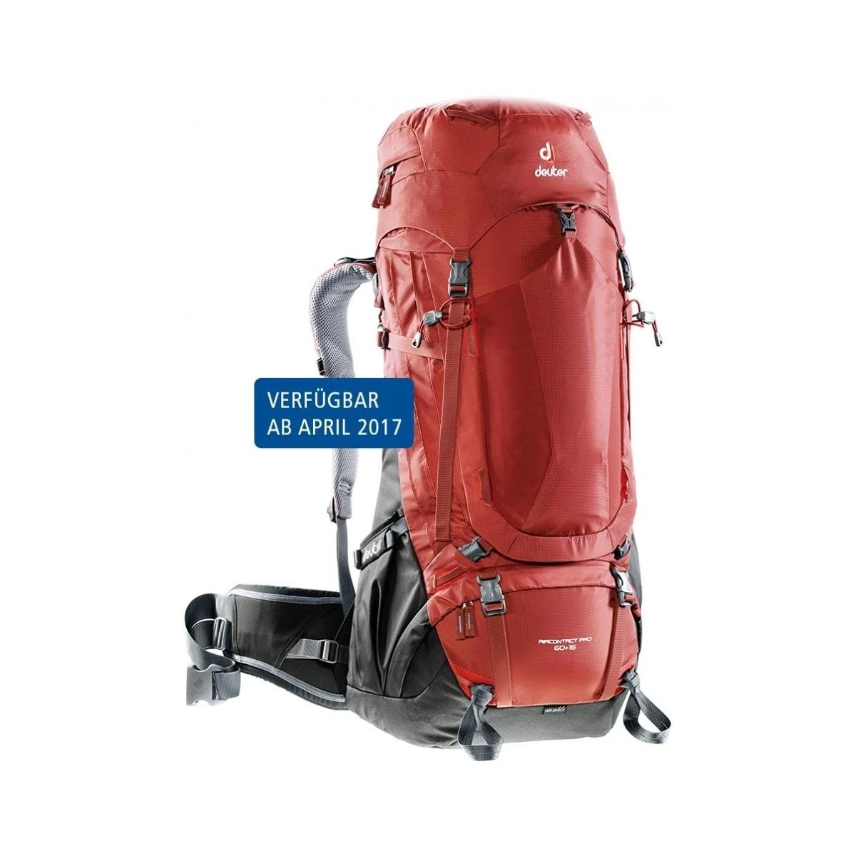 DEUTER AIRCONTACT PRO 60+15 SIRT CANTASI - LAV - ANTRASİT (528)