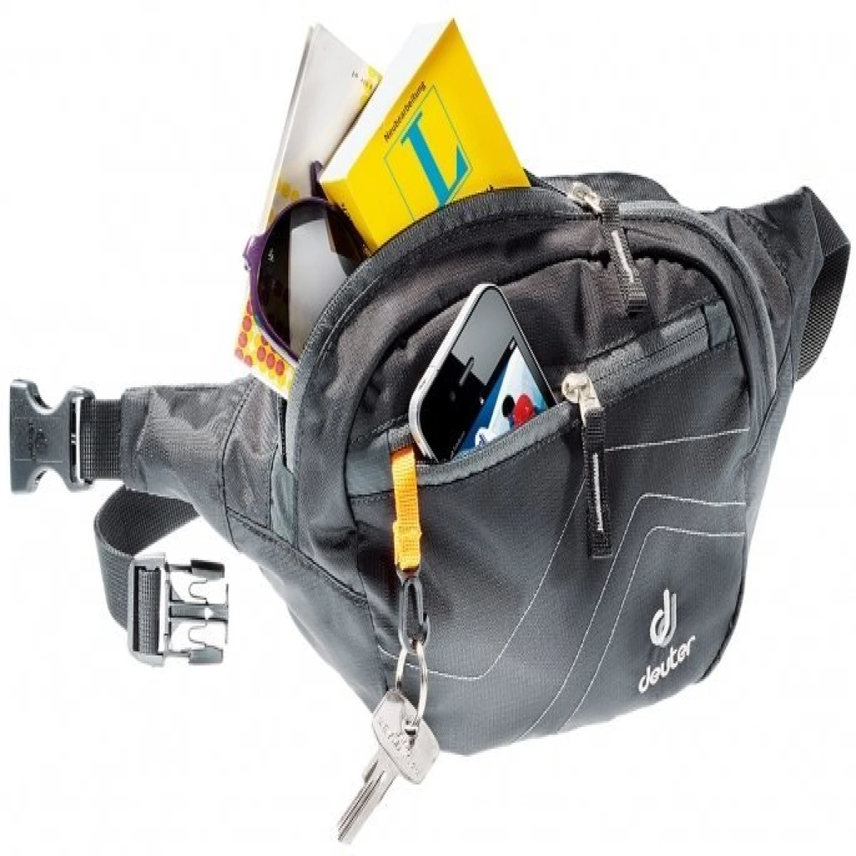 DEUTER BELT II BEL CANTASI - PETROL - KİVİ