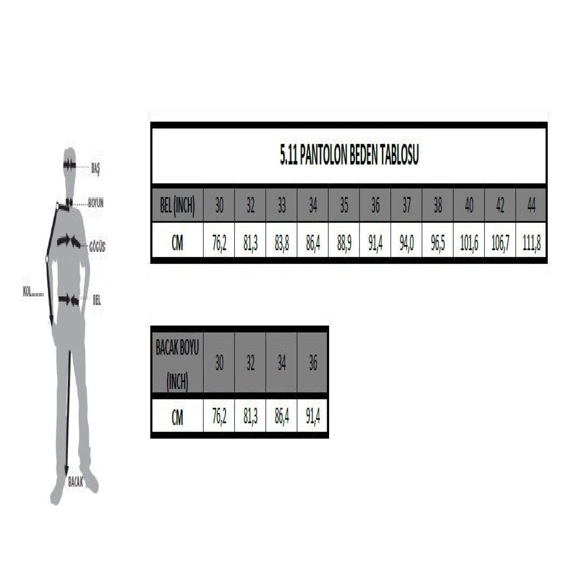 5.11 STRIKE W-FLEX-TAC PANTOLON TUNDRA - 44X32