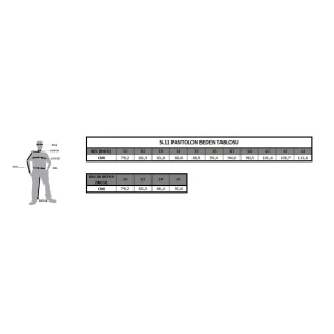 5.11 STRIKE W-FLEX-TAC PANTOLON TUNDRA - 44X32
