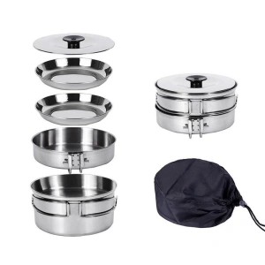 KINGCAMP Backpacker Iii Silver Yemek Set (2 Kişi)